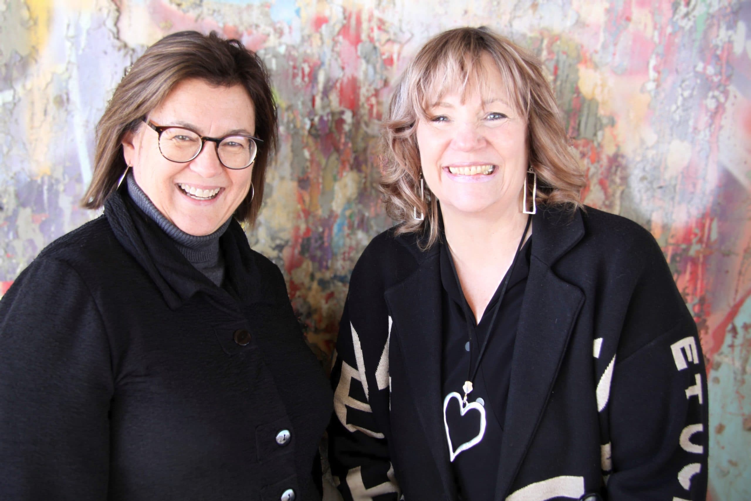 Shan and Rita close-up, smiling together